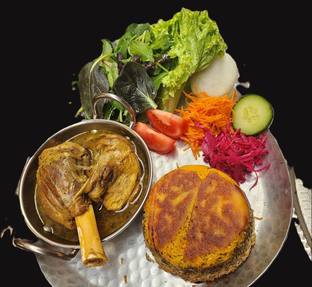 Baghali Polo with Lamb Shank